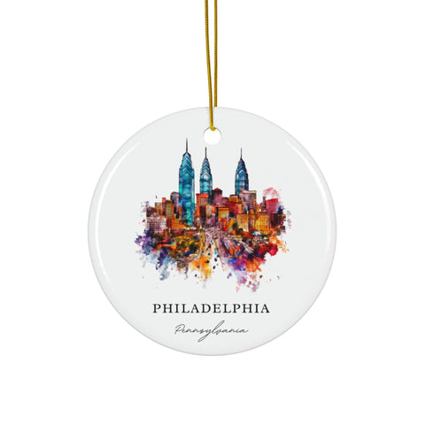 Philadelphia PA Ornament: Unique Philly Souvenir, Philly Decor, and Authentic Philadelphia PA Gift