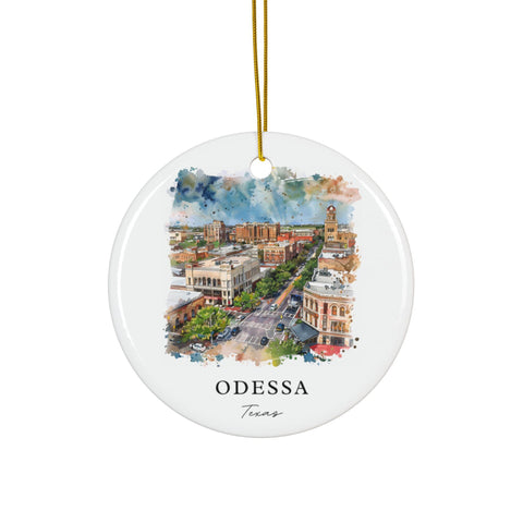 Odesa Texas Ornament: Unique Odesa TX Souvenir, Odesa TX Decor, and Authentic Odesa Texas Gift