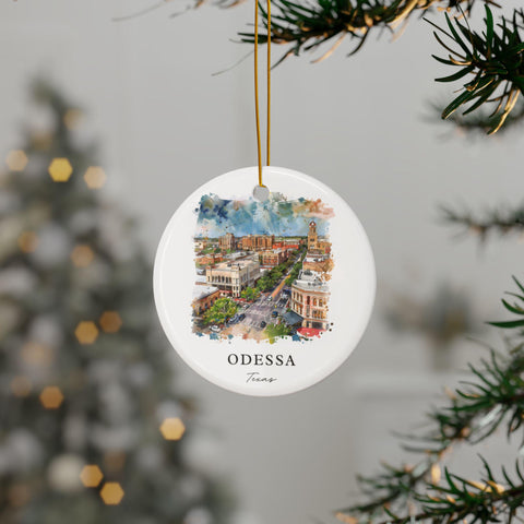 Odesa Texas Ornament: Unique Odesa TX Souvenir, Odesa TX Decor, and Authentic Odesa Texas Gift