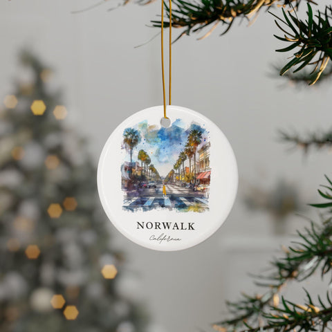 Norwalk California Ornament: Unique Norwalk Souvenir, Norwalk CA Decor, and Authentic Norwalk Cali Gift