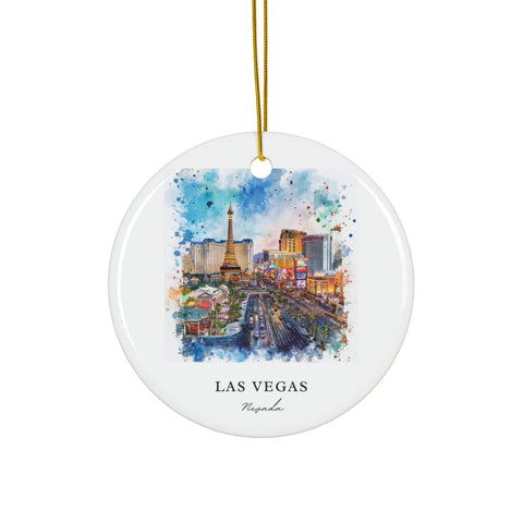 Las Vegas Nevada Ornament: Unique Las Vegas Souvenir, Las Vegas Decor, and Authentic Las Vegas Gift