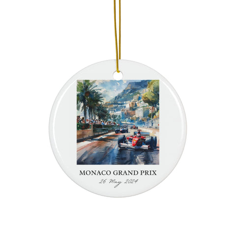 Monaco Grand Prix Ornament: Monaco F1 Souvenir, Monaco Prix Decor, and Authentic Grand Prix Gift