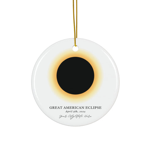 Eclipse Ornament: Unique Eclipse Souvenir, 2024 Eclipse Decor, and Authentic Solar Eclipse Gift (1pc, 3pcs, 5pcs, 10pcs)