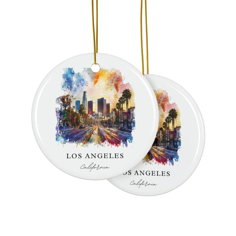 Los Angeles Ornament: Unique LAX Souvenir, Los Angeles Decor, and Authentic LA California Gift (1pc, 3pcs, 5pcs, 10pcs)