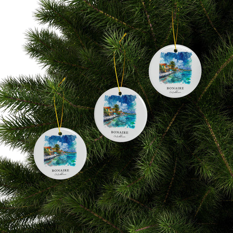 Bonaire Ornament: Unique Bonaire Souvenir, Bonaire Caribbean Decor, and Authentic Bonaire Christmas Gift (1pc, 3pcs, 5pcs, 10pcs)