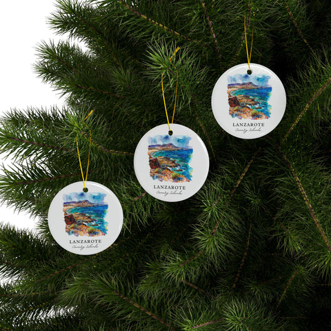 Lanzarote Ornament: Unique Lanzarote Souvenir, Lanzarote Decor, and Authentic Canary Island Christmas Gift