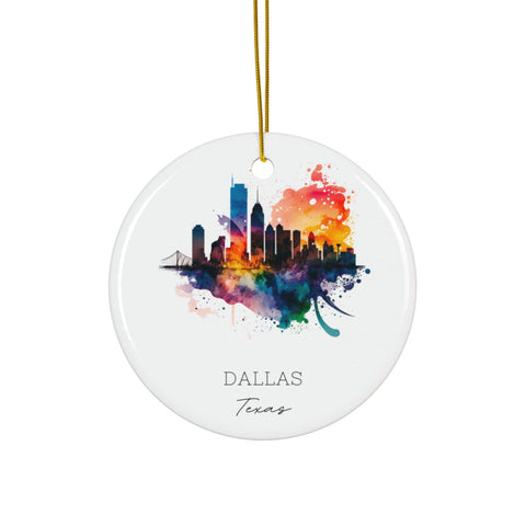 Dallas Texas Ornament: Unique Dallas Souvenir, Dallas TX Decor, and Authentic Dallas Texas Gift