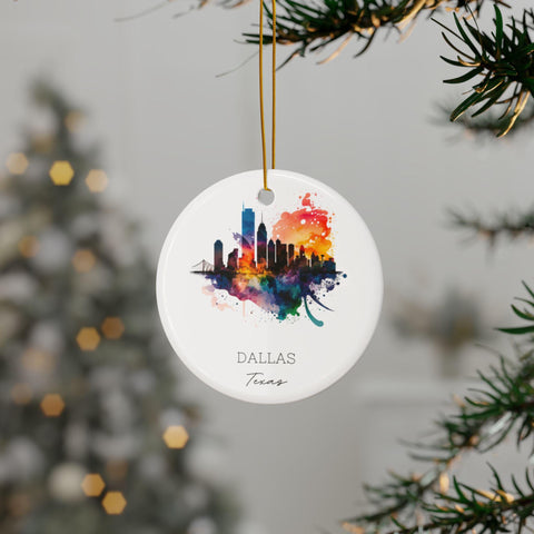 Dallas Texas Ornament: Unique Dallas Souvenir, Dallas TX Decor, and Authentic Dallas Texas Gift