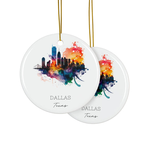 Dallas Texas Ornament: Unique Dallas Souvenir, Dallas TX Decor, and Authentic Dallas Texas Gift