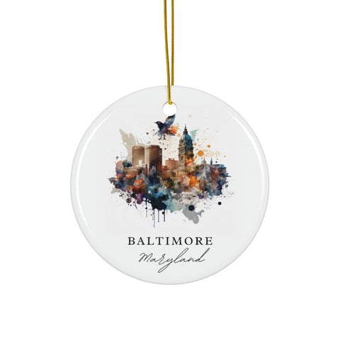 Baltimore MD Ornament: Unique Baltimore Souvenir, Baltimore Maryland Decor, and Authentic Baltimore Maryland Xmas