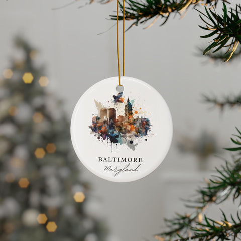 Baltimore MD Ornament: Unique Baltimore Souvenir, Baltimore Maryland Decor, and Authentic Baltimore Maryland Xmas