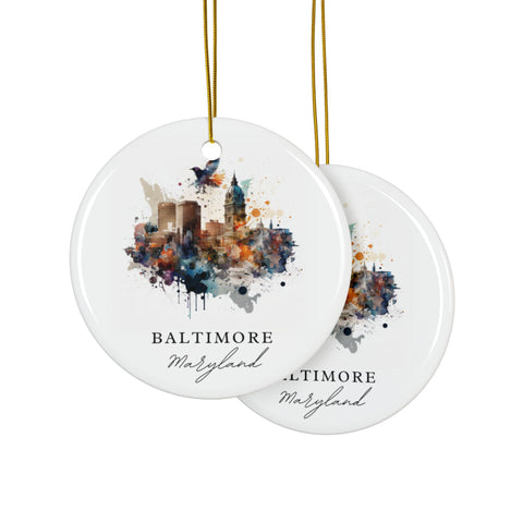 Baltimore MD Ornament: Unique Baltimore Souvenir, Baltimore Maryland Decor, and Authentic Baltimore Maryland Xmas