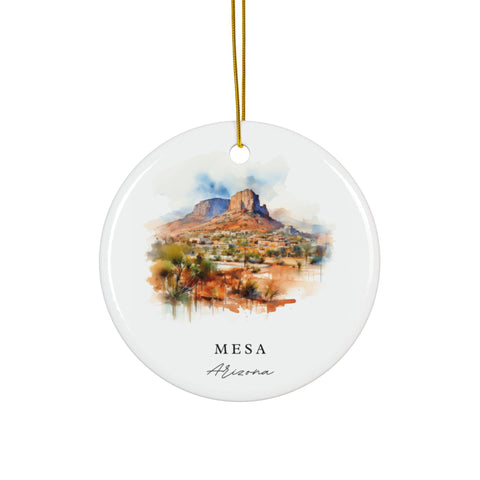 Mesa Arizona Ornament: Unique Mesa AZ Souvenir, Mesa Az Decor, and Authentic Mesa AZ Christmas Gift