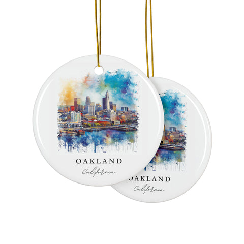 Oakland CA Ornament: Unique Oakland Souvenir, Oakland CA Decor, and Authentic Oakland Cali Gift