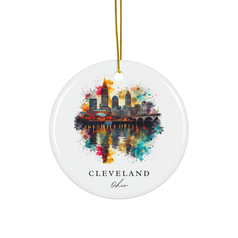 Cleveland OH Ornament: Unique Cleveland Souvenir, Cleveland Ohio Decor, and Authentic Cleveland Christmas Gift