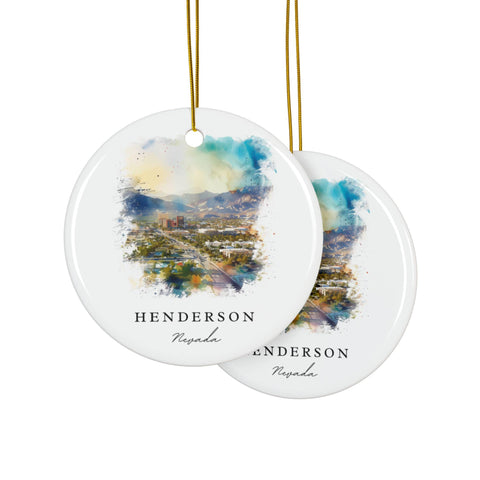 Henderson NV Ornament: Unique Henderson Souvenir, Henderson Decor, and Henderson Nevada Christmas Gift