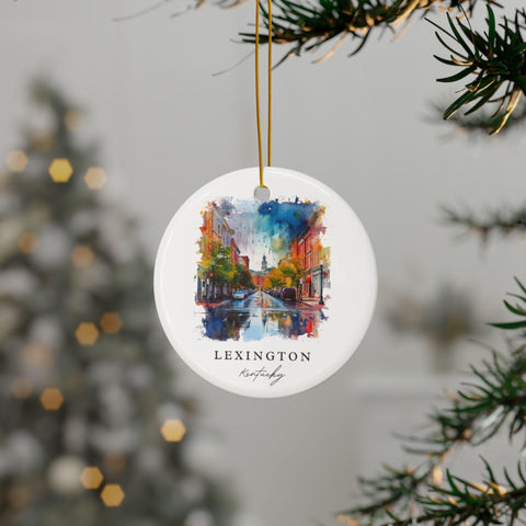 Lexington Kentucky Ornament: Unique Lexington Souvenir, Lexington KY Decor, and Authentic Lexington Christmas Gift