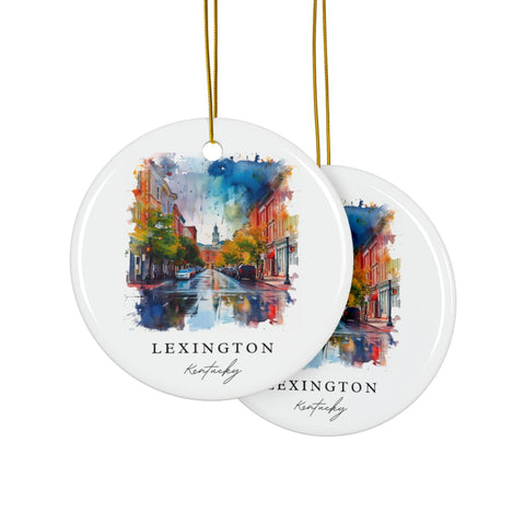 Lexington Kentucky Ornament: Unique Lexington Souvenir, Lexington KY Decor, and Authentic Lexington Christmas Gift