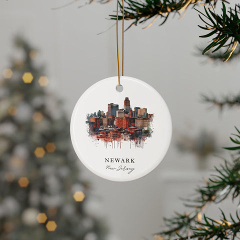 Newark NJ Ornament: Unique Newark Souvenir, Newark NJ Decor, and Authentic Newark New Jersey Christmas Gift