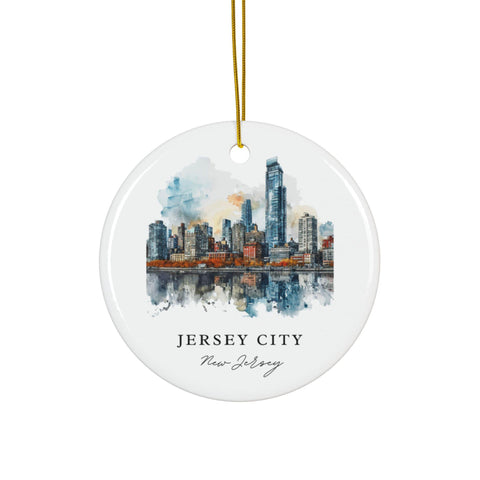 Jersey City Ornament: Unique Jersey City Souvenir, Jersey City NJ Decor, and Jersey City Christmas Gift