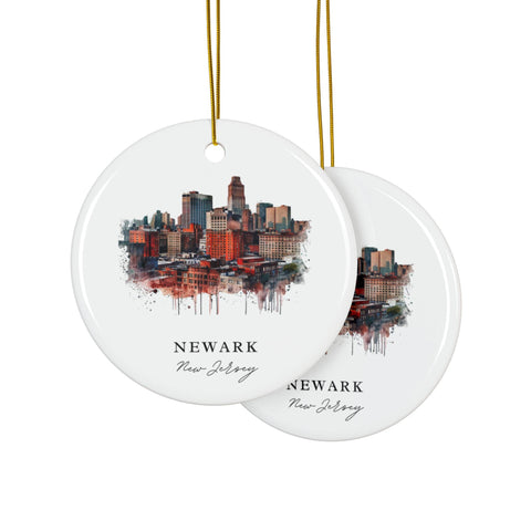 Newark NJ Ornament: Unique Newark Souvenir, Newark NJ Decor, and Authentic Newark New Jersey Christmas Gift