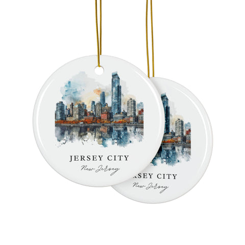 Jersey City Ornament: Unique Jersey City Souvenir, Jersey City NJ Decor, and Jersey City Christmas Gift