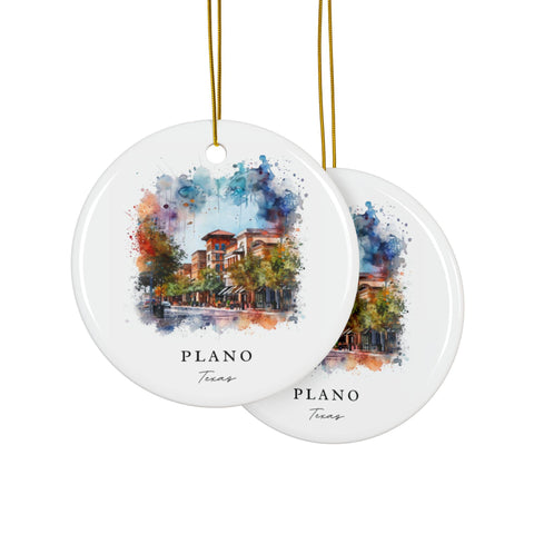 Plano TX Ornament: Unique Plano Texas Souvenir, Plano TX Decor, and Authentic Plano Texas Christmas Gift