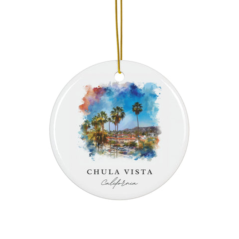 Chula Vista Ornament: Unique Chula Vista Souvenir, Chula Vista California Decor, and Chula Vista Christmas Gift