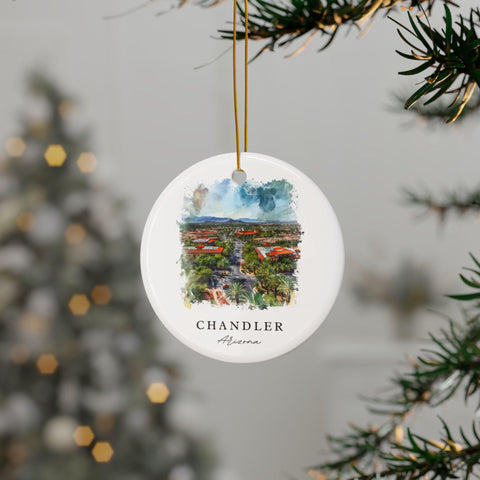 Chandler AZ Ornament: Unique Chandler Souvenir, Chandler Arizona Decor, and Chandler Arizona Christmas Gift