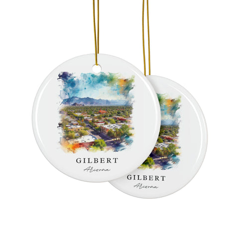 Gilbert AZ Ornament: Unique Gilbert Arizona Souvenir, Gilbert Arizona Decor, and Gilbert Arizona Christmas Gift