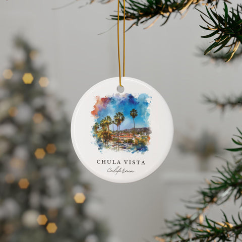 Chula Vista Ornament: Unique Chula Vista Souvenir, Chula Vista California Decor, and Chula Vista Christmas Gift