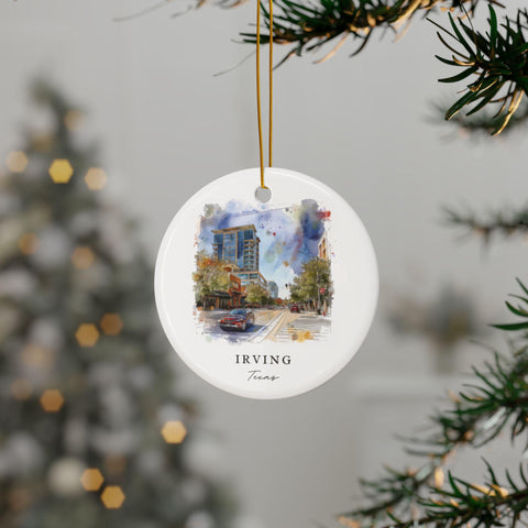 Irving TX Ornament: Irving Texas Souvenir, Irving TX Decor, and Irving Texas Christmas Gift