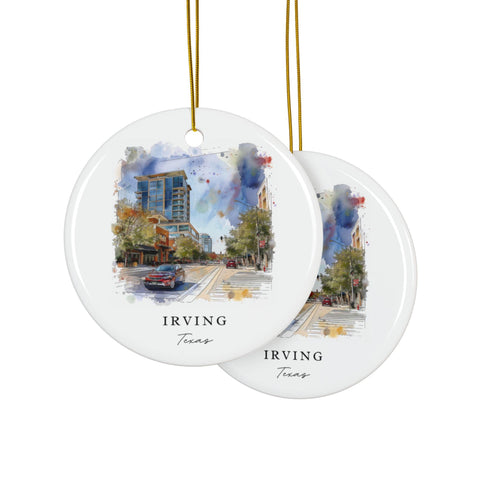 Irving TX Ornament: Irving Texas Souvenir, Irving TX Decor, and Irving Texas Christmas Gift