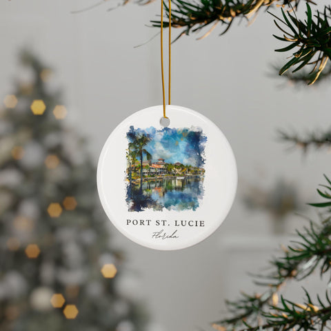 Port St. Lucie Ornament: PSL Florida Souvenir, Port St. Lucie Decor, and Port St. Lucie FL Christmas Gift