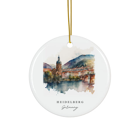 Heidelberg Germany Ornament: Unique Heidelberg Souvenir, Heidelberg Decor, and Authentic Heidelberg Germany Gift