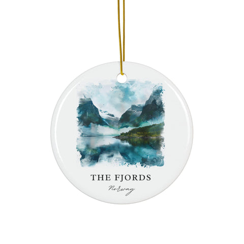 The Fjords Ornament: Unique Fjords Souvenir, Fjords Norway Decor, and Authentic Fjords Christmas Gift (1pc, 3pcs, 5pcs, 10pcs)