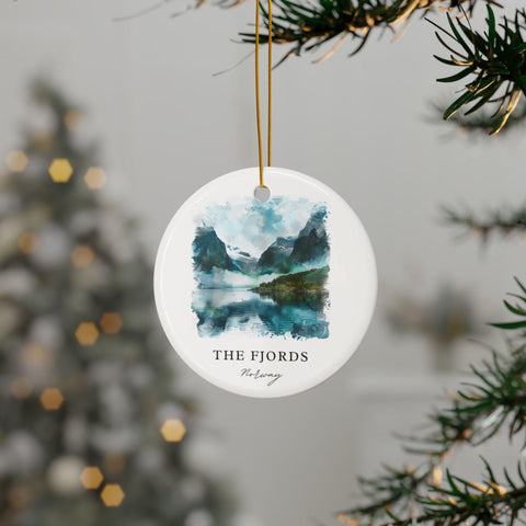 The Fjords Ornament: Unique Fjords Souvenir, Fjords Norway Decor, and Authentic Fjords Christmas Gift (1pc, 3pcs, 5pcs, 10pcs)