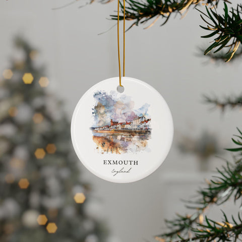 Exmouth England Ornament: Unique Exmouth Souvenir, Exmouth Decor, and Authentic Exmouth UK Gift