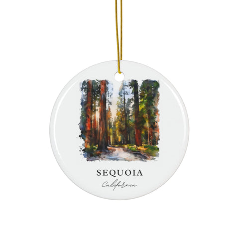 Sequoia California Ornament: Unique Sequoia Souvenir, Sequoia National Park Decor, and Authentic Sequoia CA Gift