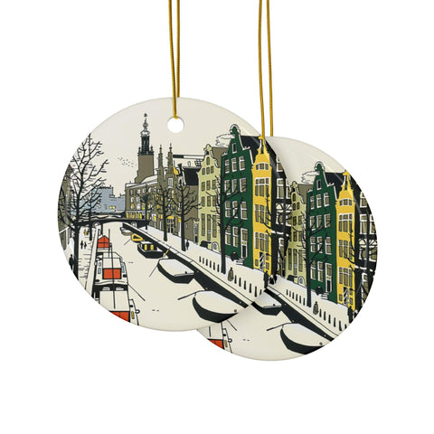 Amsterdam Ornament: Unique Amsterdam Souvenir, Amsterdam Decor, and Authentic Amsterdam Netherlands Gift