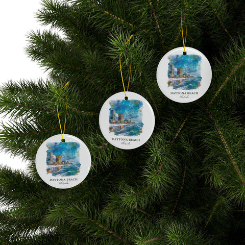 Daytona Beach FL Ornament: Unique Daytona Beach Souvenir, Daytona Beach Decor, and Authentic Daytona Beach Gift