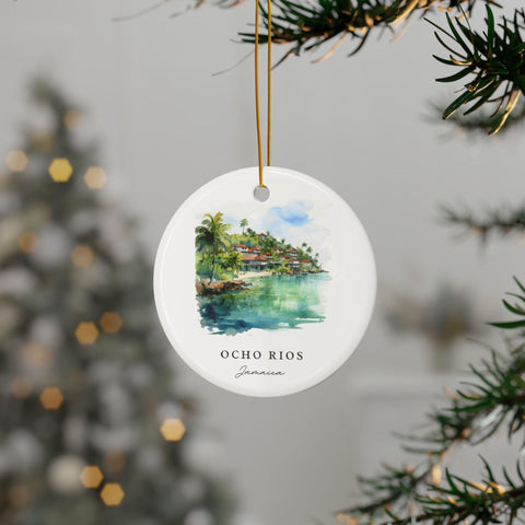 Ocho Rios Jamaica Ornament: Unique Ocho Rios Souvenir, Ocho Rios Decor, and Authentic Jamaican Gift