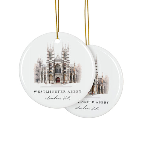 Westminster Abbey Ornament: Westminster Abbey Souvenir, London Decor, and Authentic London England Gift (1pc, 3pcs, 5pcs, 10pcs)