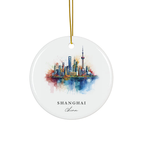 Shanghai China Ornament: Unique Shanghai Souvenir, Shanghai China Decor, and Authentic Shanghai Gift