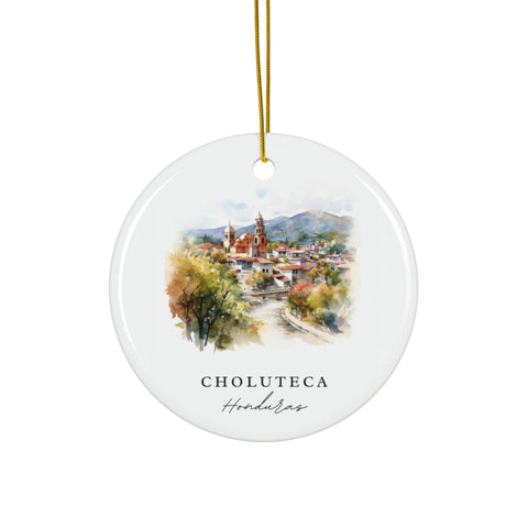 Choluteca Honduras Ornament: Unique Choluteca Souvenir, Choluteca Decor, and Authentic Honduras Xmas Gift