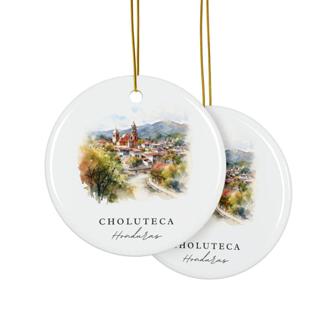 Choluteca Honduras Ornament: Unique Choluteca Souvenir, Choluteca Decor, and Authentic Honduras Xmas Gift