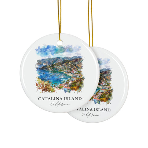 Catalina Island Ornament: Unique Catalina Island Souvenir, Catalina Island Decor, and Authentic Catalina Isl Gift (1pc, 3pcs, 5pcs, 10pcs)