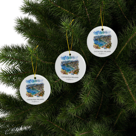 Catalina Island Ornament: Unique Catalina Island Souvenir, Catalina Island Decor, and Authentic Catalina Isl Gift (1pc, 3pcs, 5pcs, 10pcs)