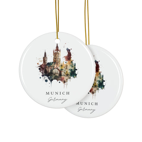 Munich Germany Ornament: Unique Munich Souvenir, Munich Decor, and Authentic Munich Germany Gift