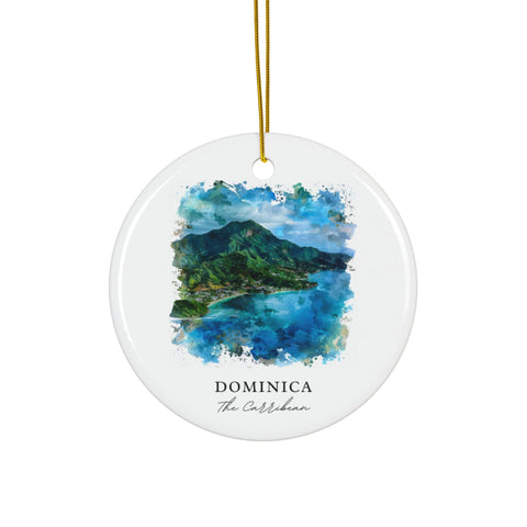 Dominica Island Caribbean Ornament: Unique Dominica Souvenir, Dominica Decor, and Authentic Dominica Caribbean Gift